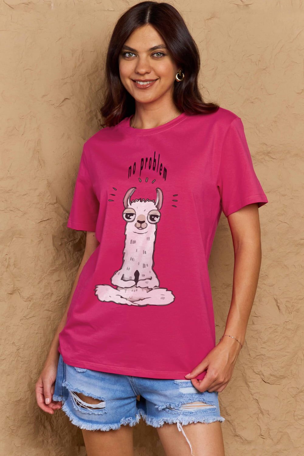 Full Size Graphic Cotton Tee sold by Goodnight Macaroon product image thumbnail 4