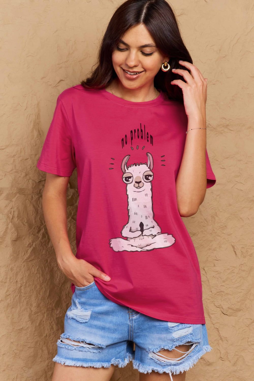 Full Size Graphic Cotton Tee sold by Goodnight Macaroon product image thumbnail 31