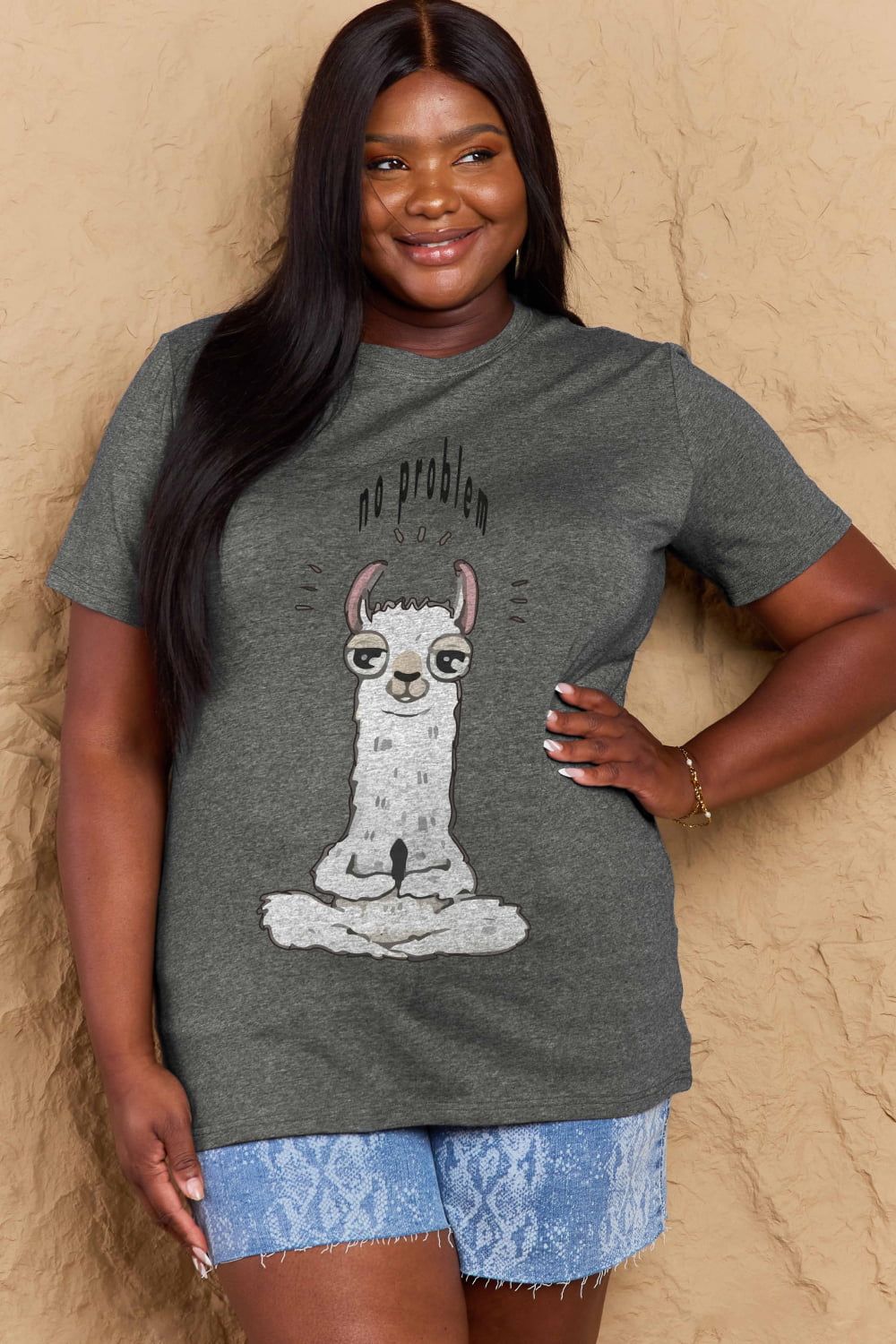Full Size Graphic Cotton Tee sold by Goodnight Macaroon product image thumbnail 16
