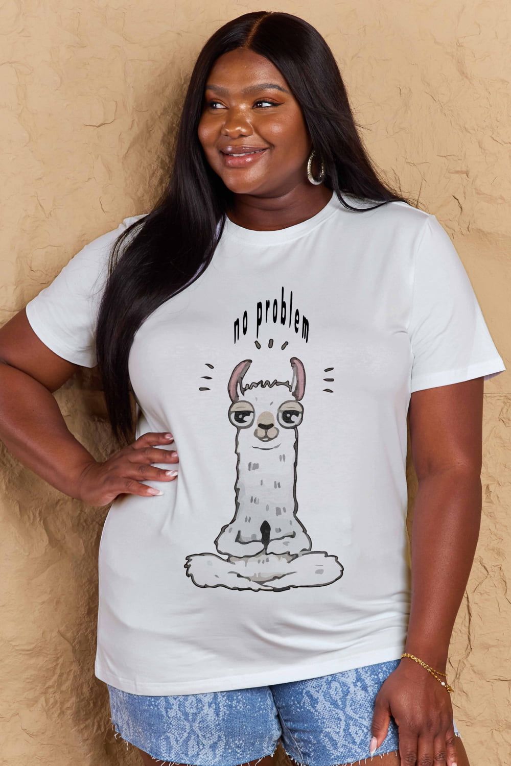 Full Size Graphic Cotton Tee sold by Goodnight Macaroon product image thumbnail 2