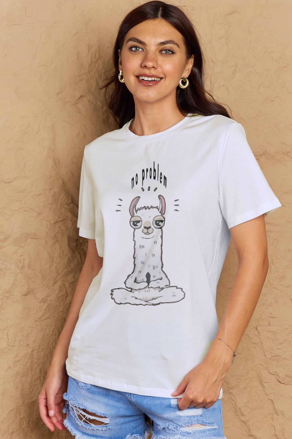 Full Size Graphic Cotton Tee sold by Goodnight Macaroon product image thumbnail 8