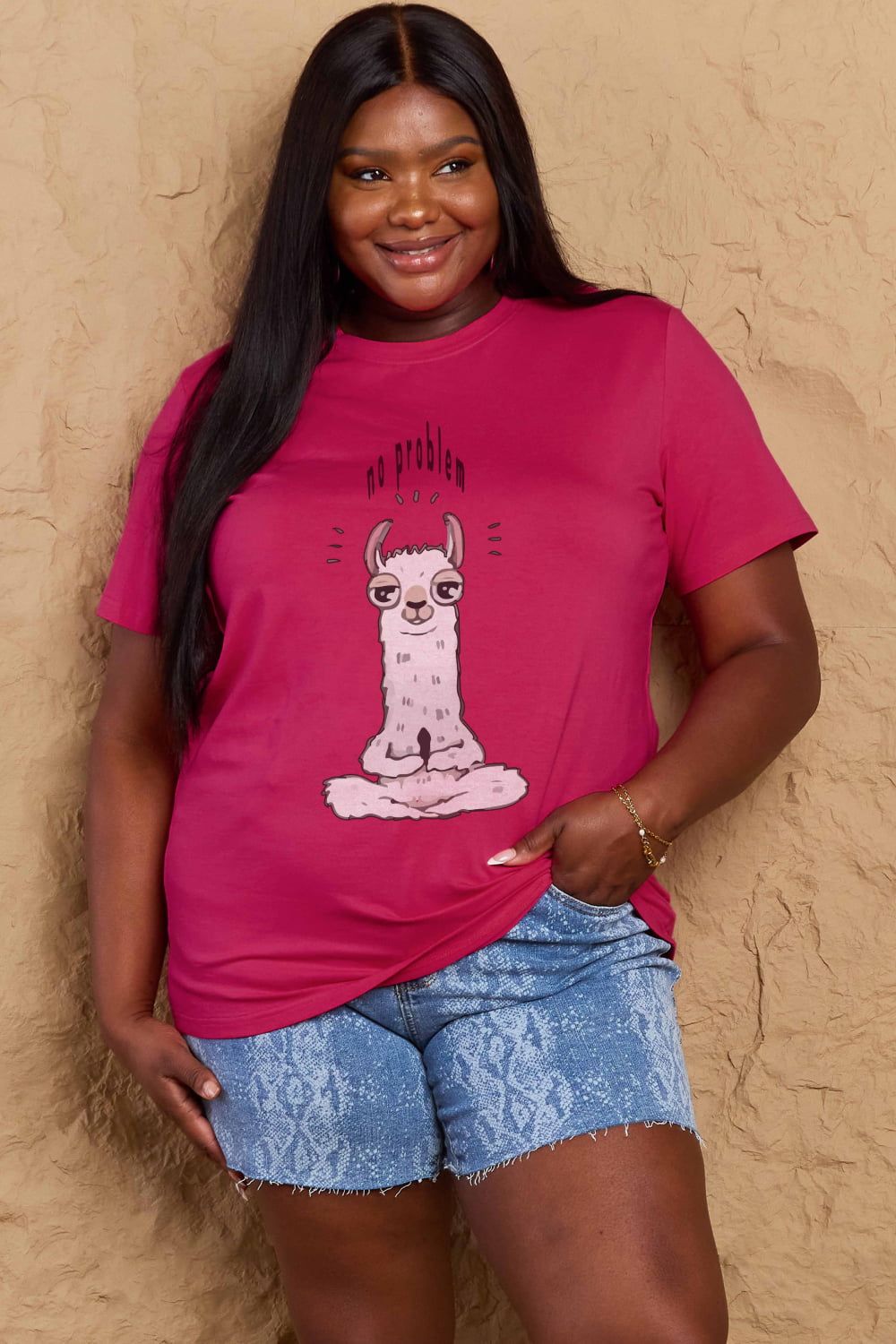 Full Size Graphic Cotton Tee sold by Goodnight Macaroon product image thumbnail 5