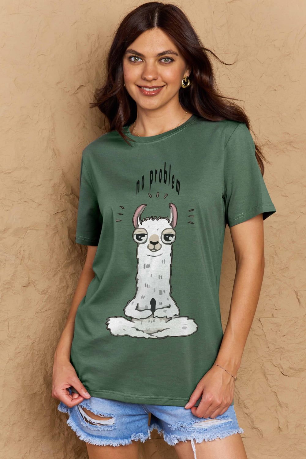 Full Size Graphic Cotton Tee sold by Goodnight Macaroon product image thumbnail 26