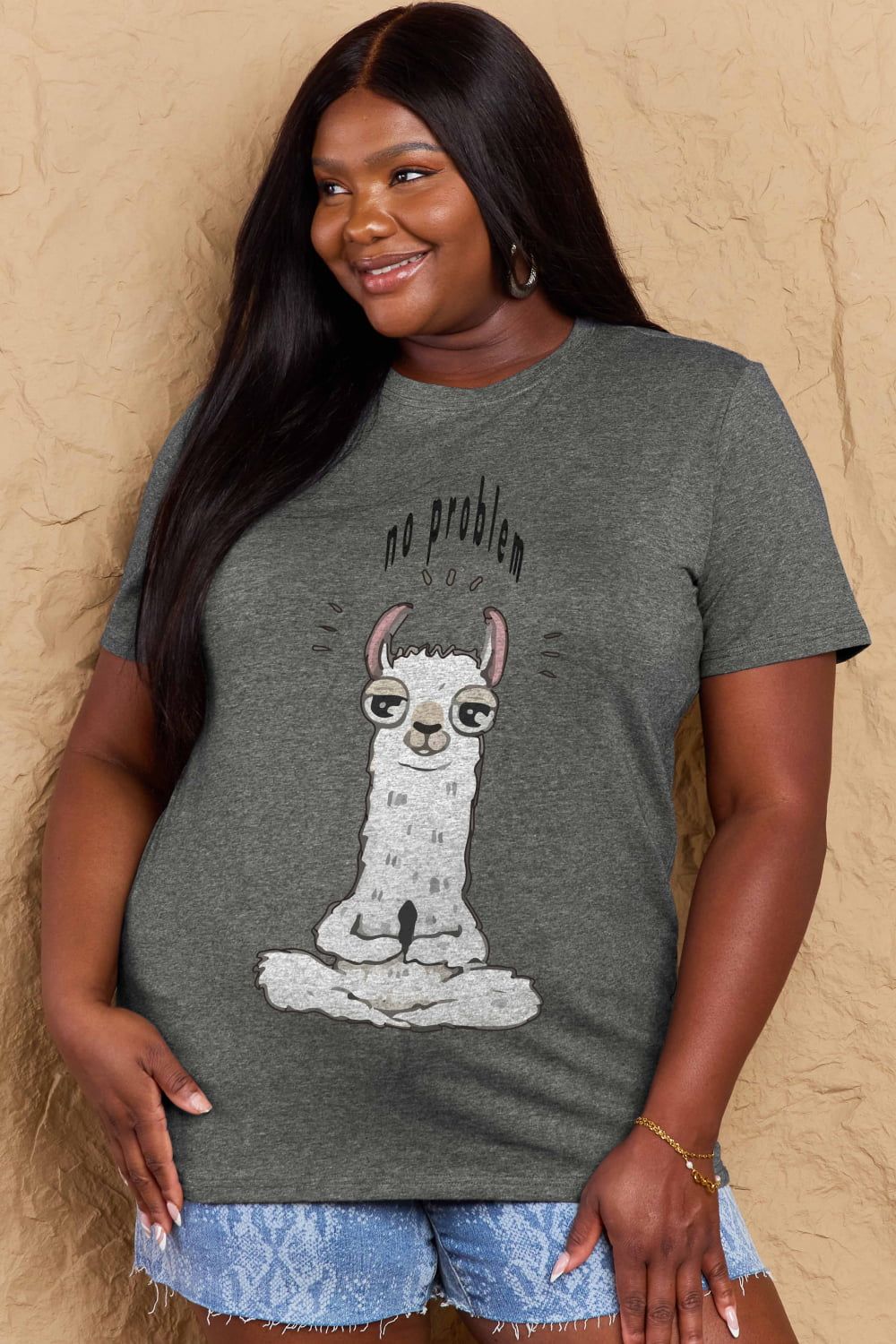 Full Size Graphic Cotton Tee sold by Goodnight Macaroon product image thumbnail 17