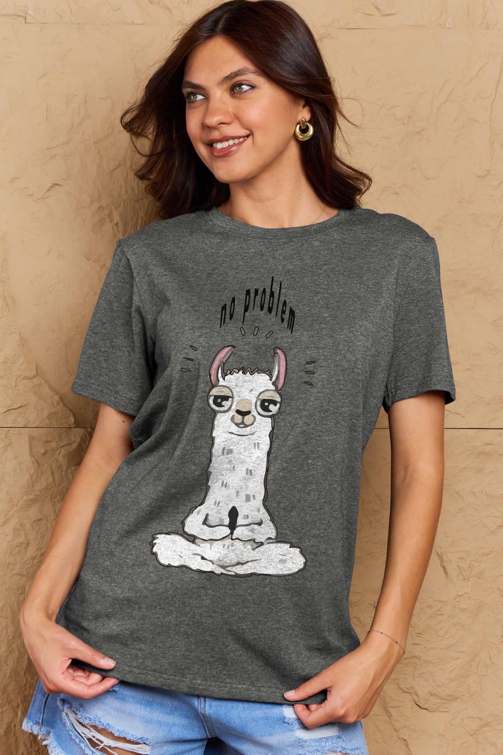 Full Size Graphic Cotton Tee sold by Goodnight Macaroon product image thumbnail 14