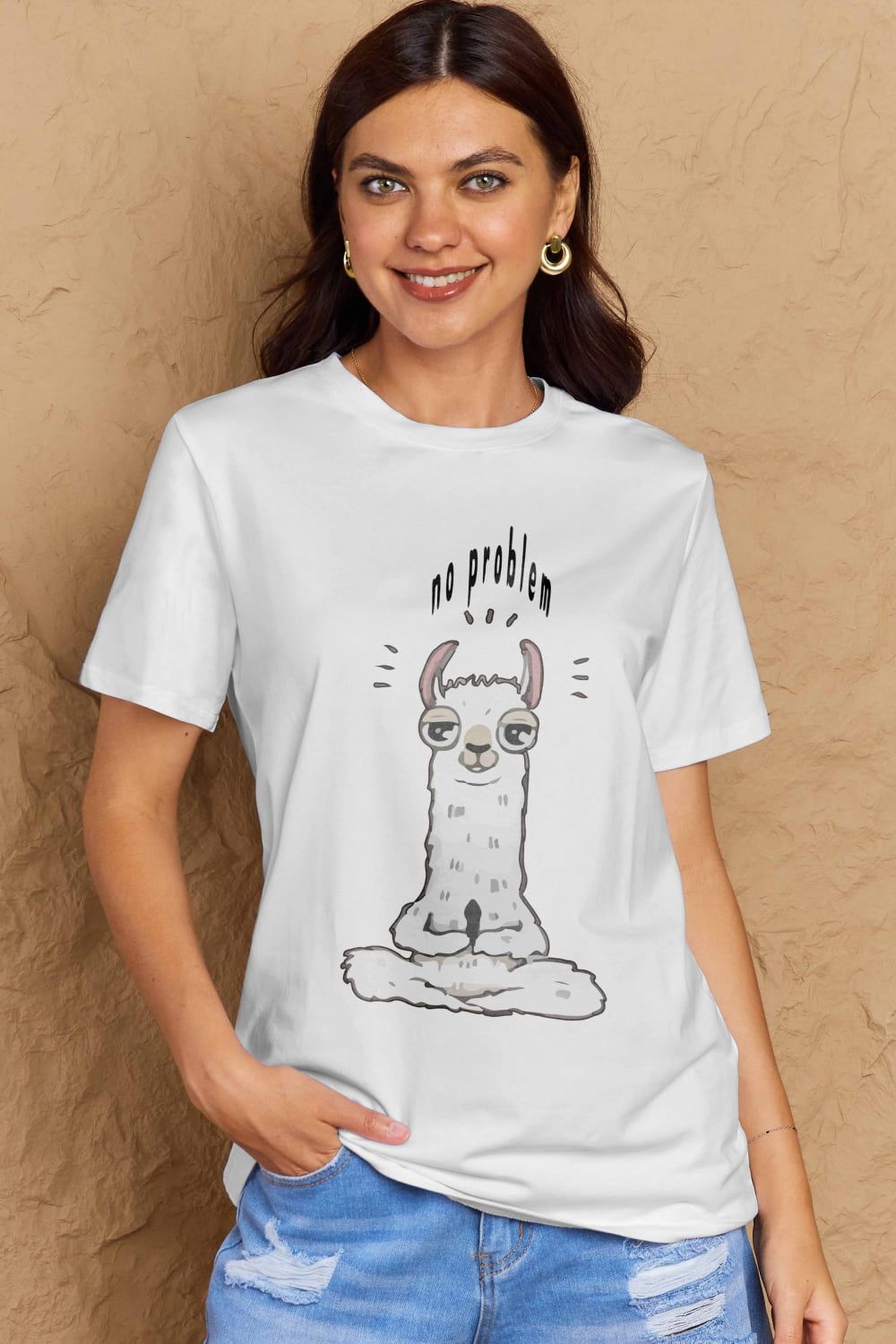 Full Size Graphic Cotton Tee sold by Goodnight Macaroon product image thumbnail 9