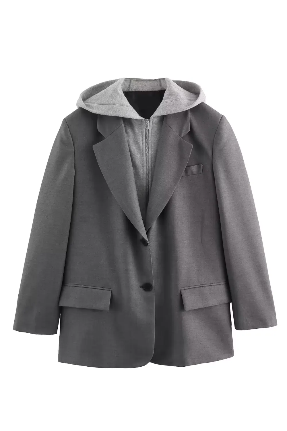 'Alice' Hooded Patchwork Suit Jacket (2 Colors) sold by Goodnight Macaroon