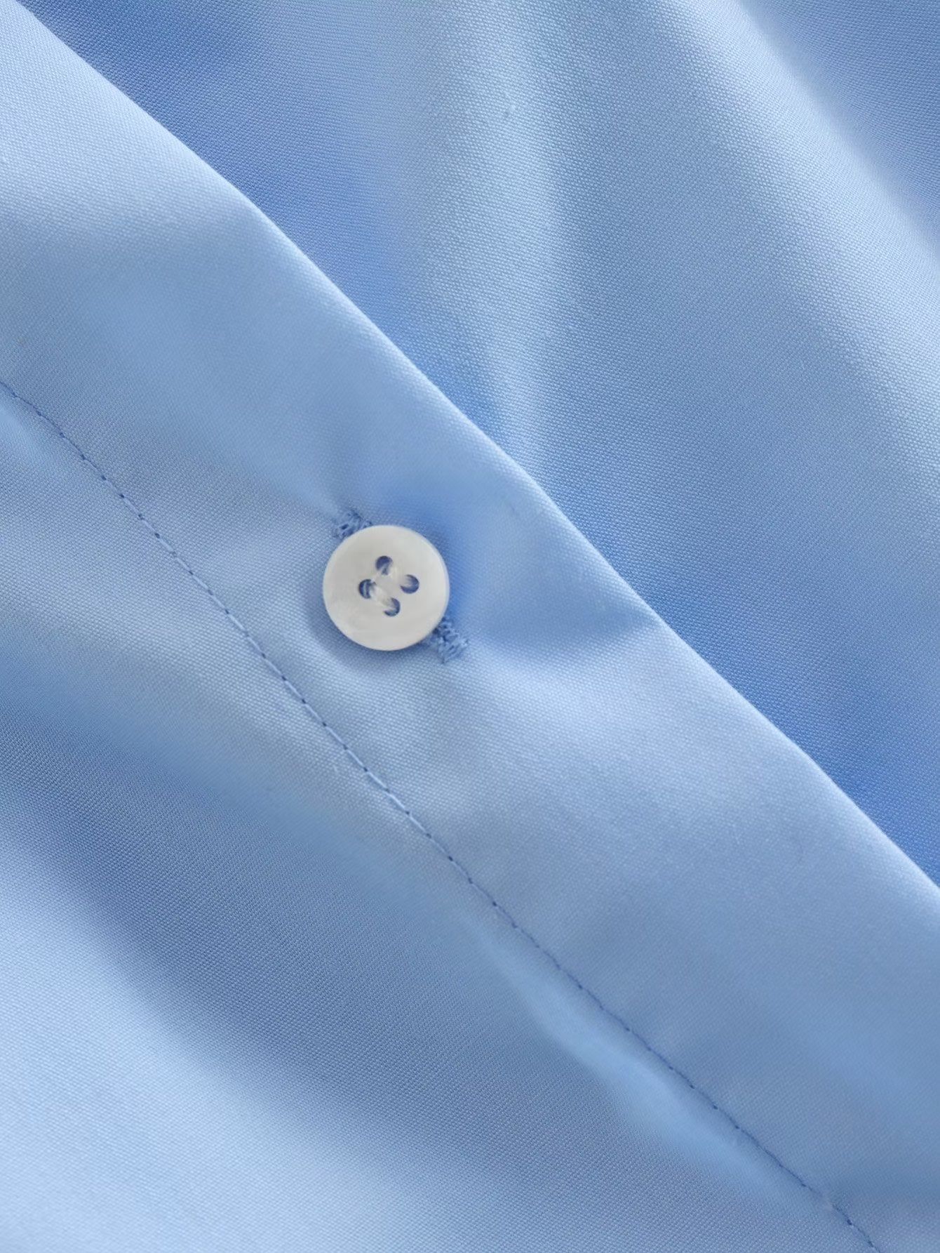 Straight Collar off Shoulder Stretch Poplin Top #186495 sold by Goodnight Macaroon product image thumbnail 10