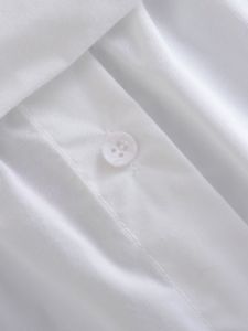 Straight Collar off Shoulder Stretch Poplin Top #186495 sold by Goodnight Macaroon