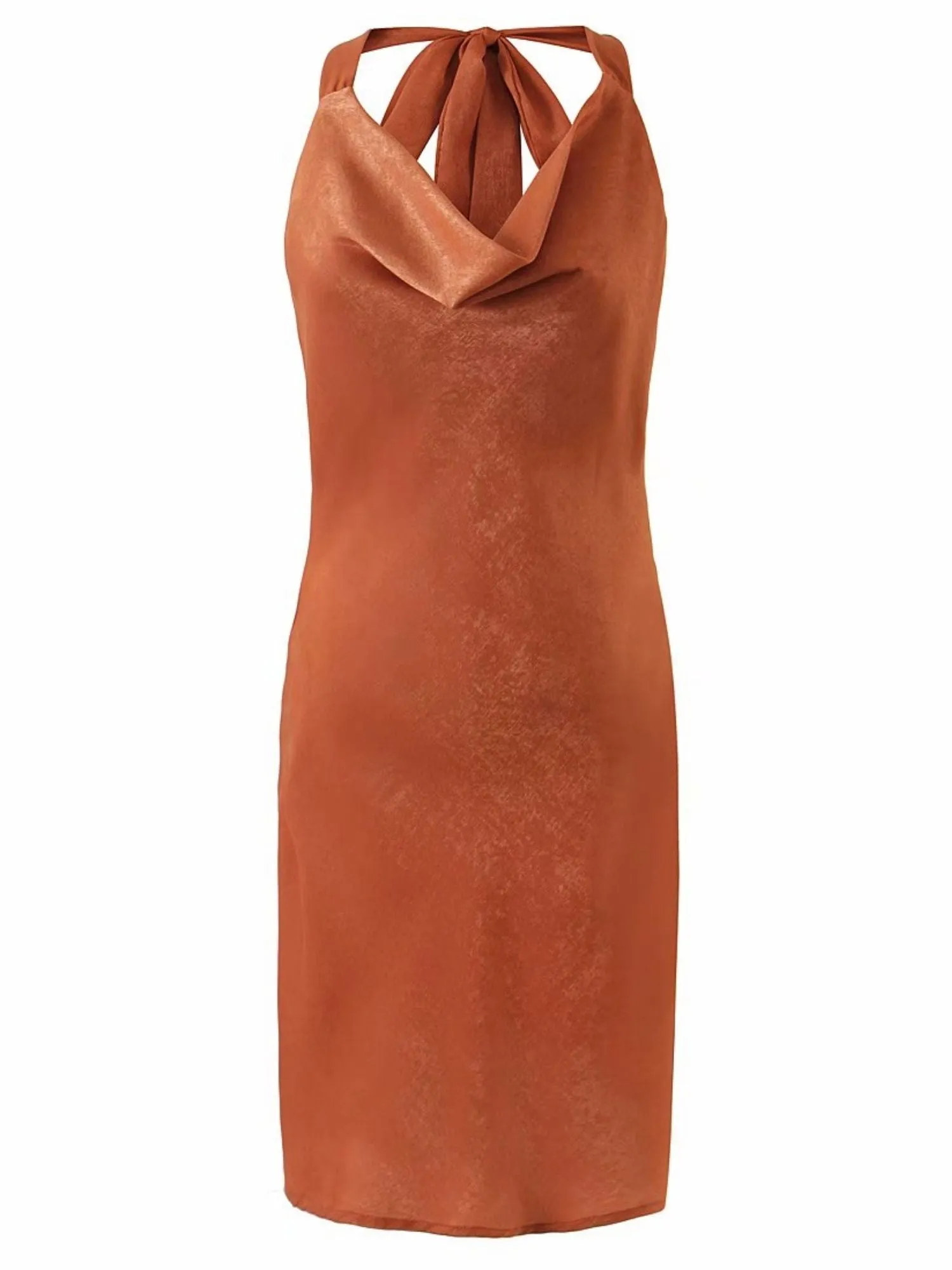 'Lucy' Halter Neck Silky Mini Dress (3 Colors) sold by Goodnight Macaroon