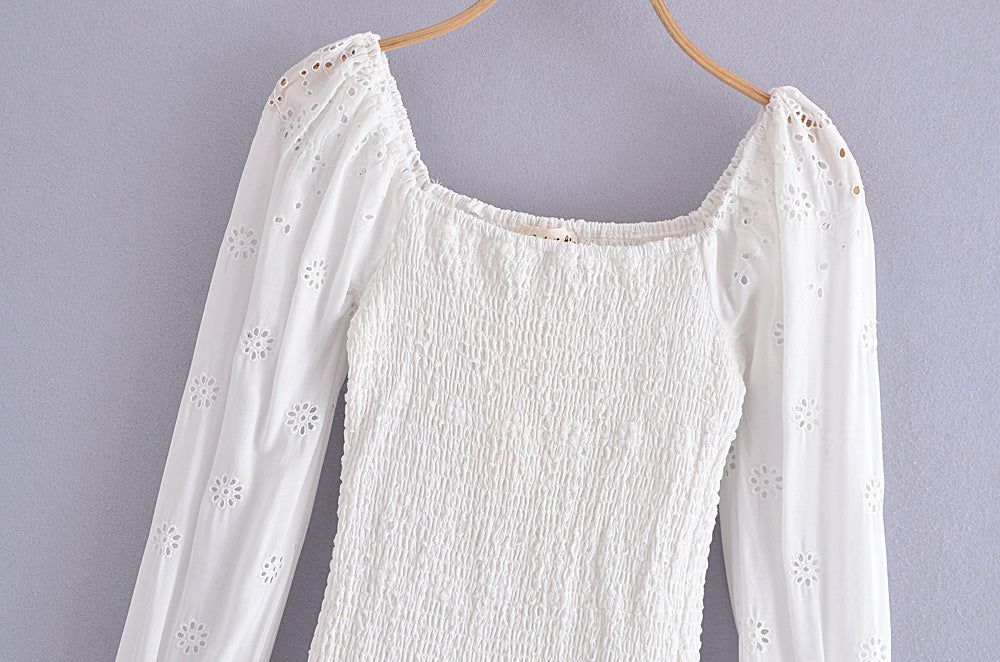 Embroidered Lace Dress #130056 sold by Goodnight Macaroon product image thumbnail 3