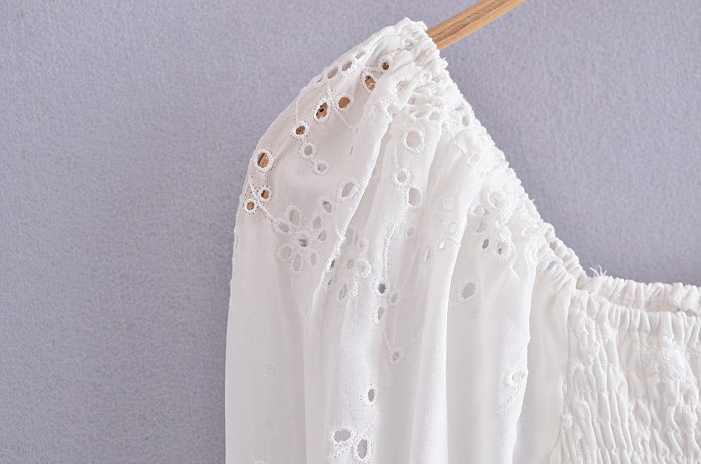 Embroidered Lace Dress #130056 sold by Goodnight Macaroon product image thumbnail 4