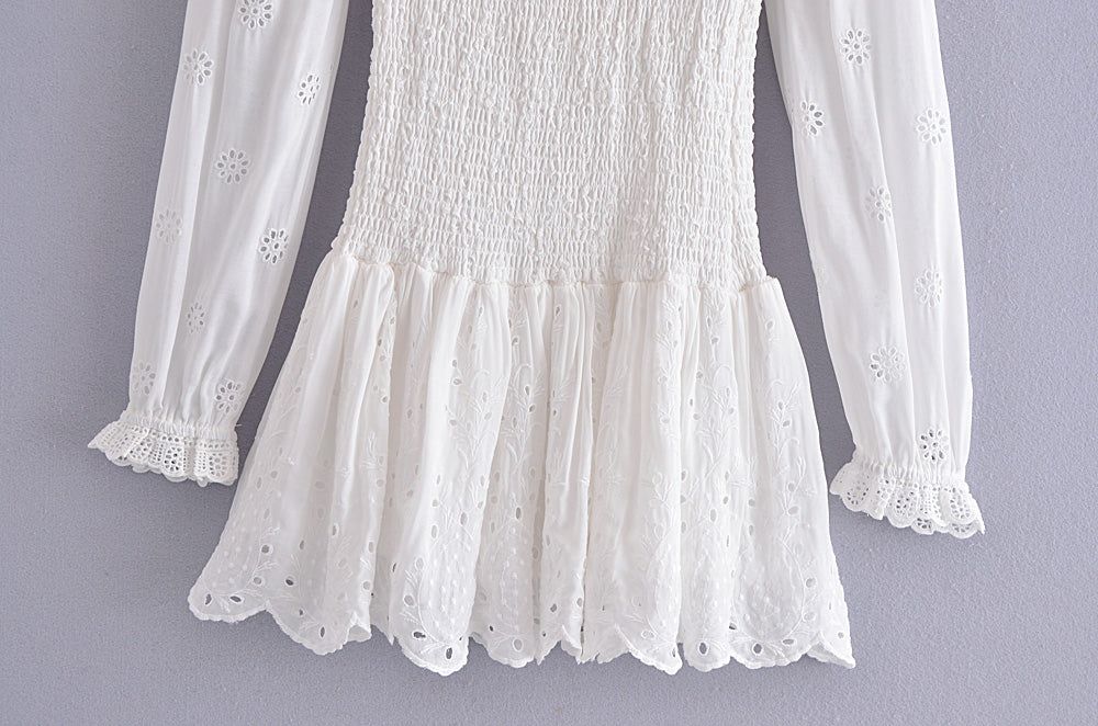 Embroidered Lace Dress #130056 sold by Goodnight Macaroon product image thumbnail 5