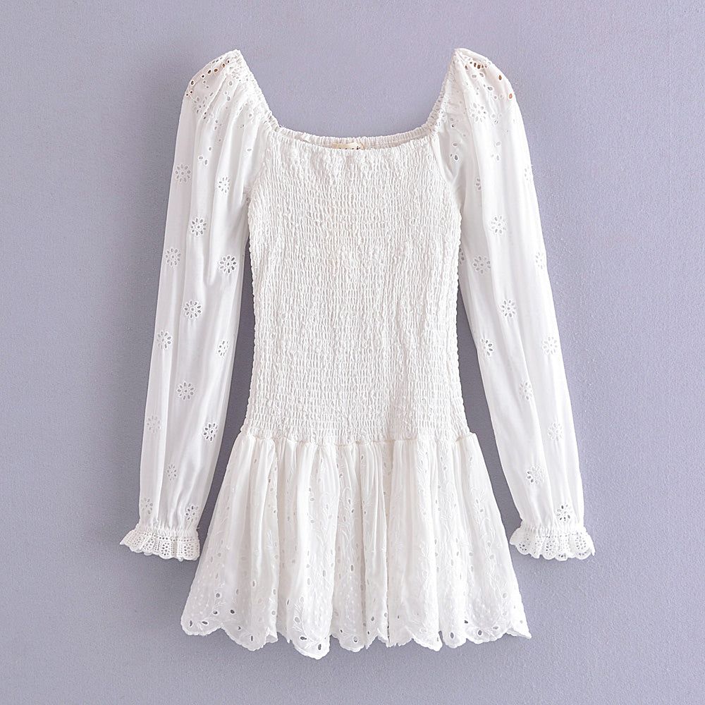 Embroidered Lace Dress #130056 sold by Goodnight Macaroon product image thumbnail 2