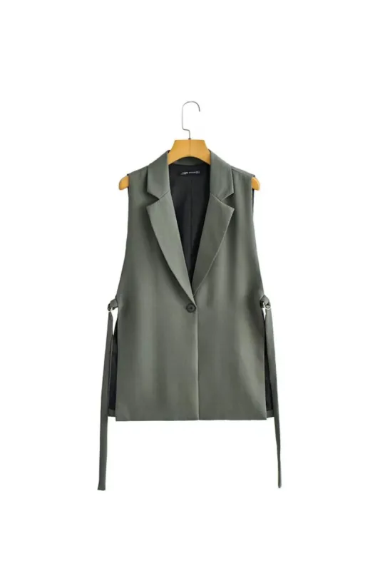 'Gabrielle'  Relaxed Crossover Vest Top sold by Goodnight Macaroon