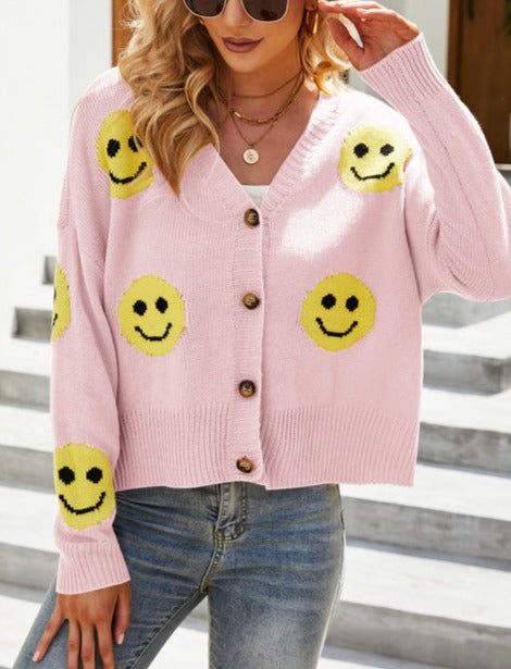 Myra Smiley Cardigan sold by Goodnight Macaroon