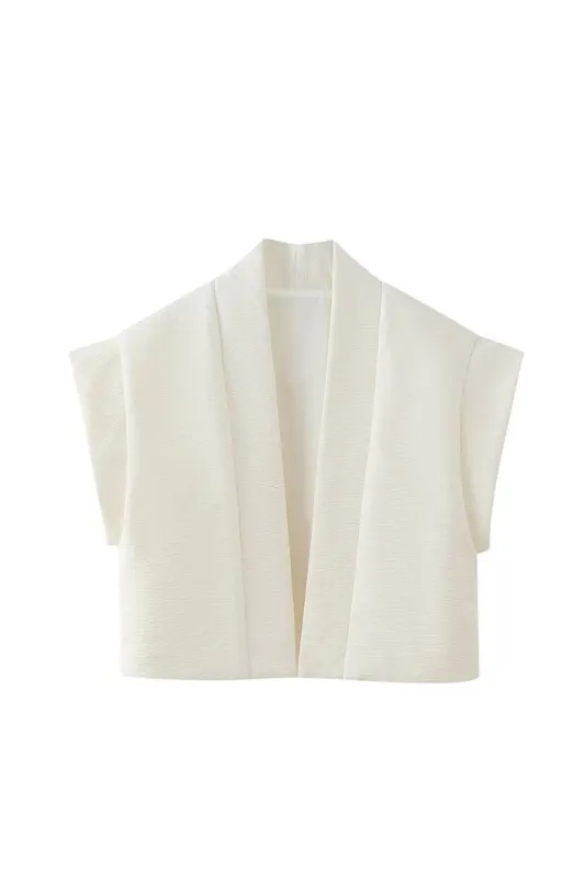 ‘ Justin’ Elegant Sleeveless Short Vest Top sold by Goodnight Macaroon