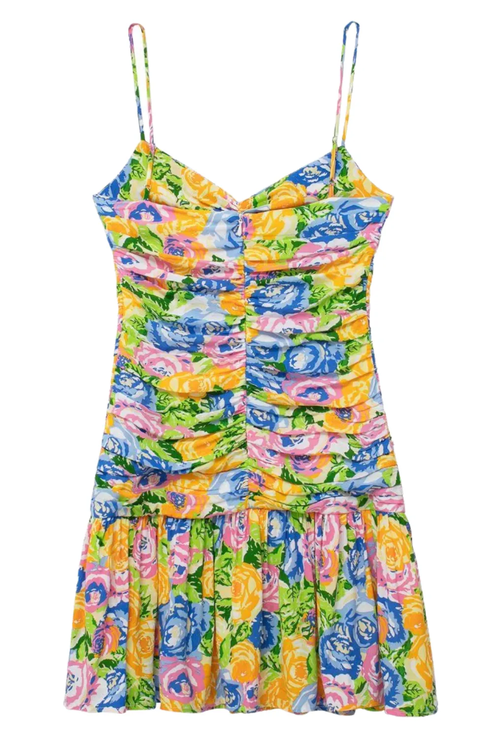 'Olivia' V-Neck Floral Printed Pleated Dress sold by Goodnight Macaroon product image thumbnail 2