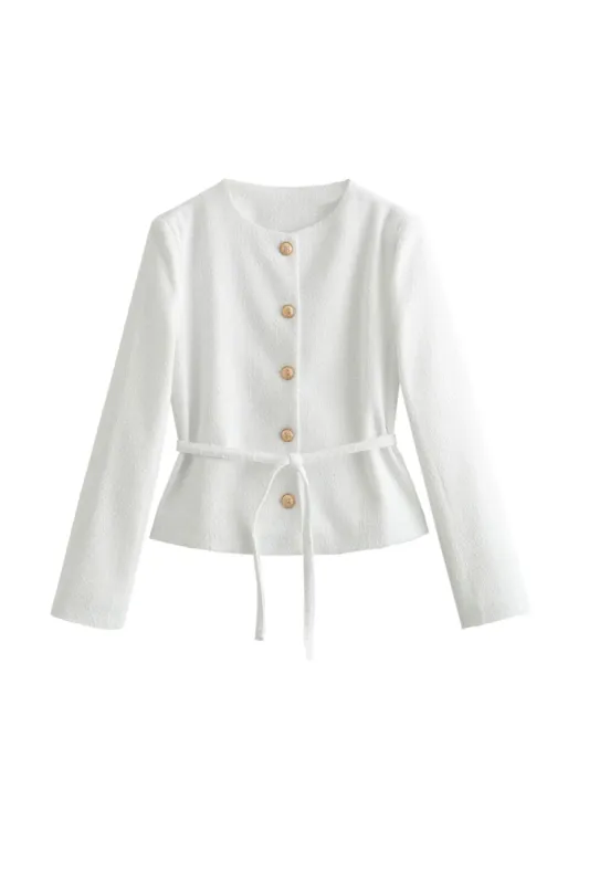 ‘ Michael’  Premium Solid Texture Long Sleeve Top sold by Goodnight Macaroon