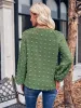 Swiss Dot Notched Neck Long Sleeve Blouse sold by Goodnight Macaroon