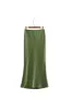 ‘Ellie’ High-Waisted Figure-Flattering Mermaid-Style Midi Skirt (3 Colors) sold by Goodnight Macaroon