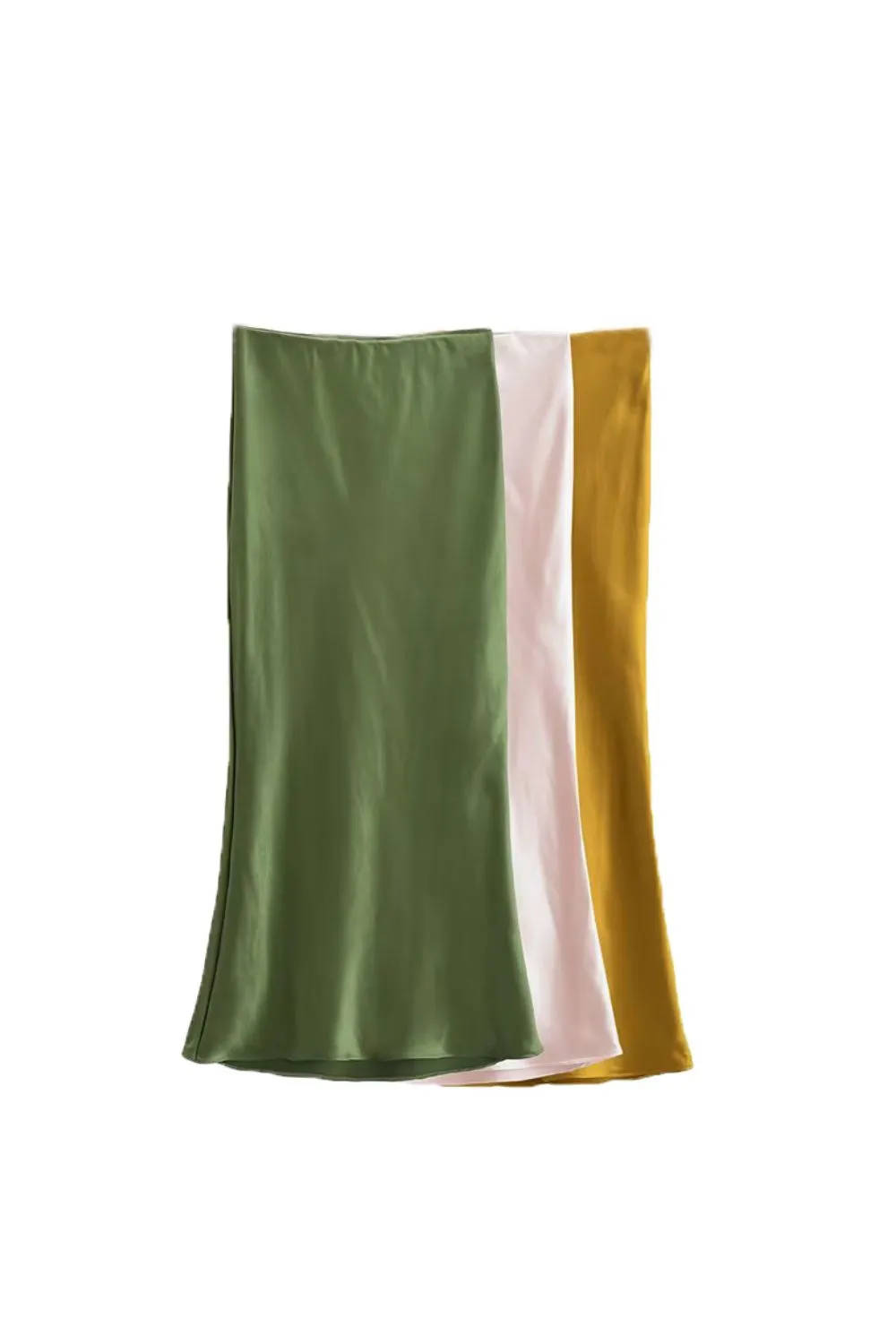 ‘Ellie’ High-Waisted Figure-Flattering Mermaid-Style Midi Skirt (3 Colors) sold by Goodnight Macaroon