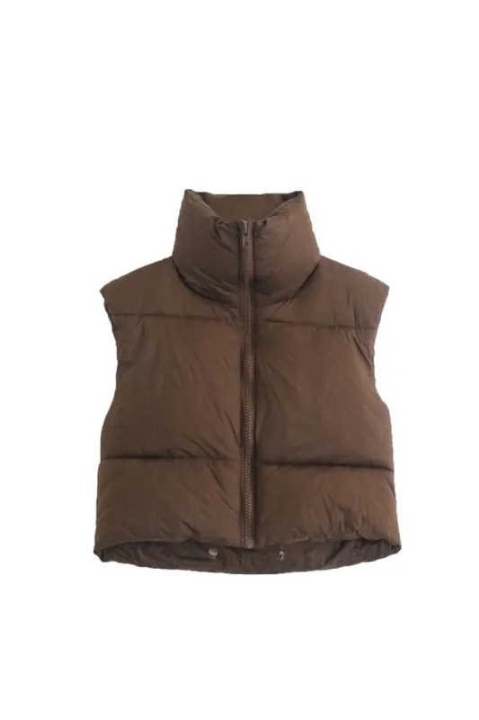 ' Brayden' Cotton Stand Collar Sleeveless Vest sold by Goodnight Macaroon