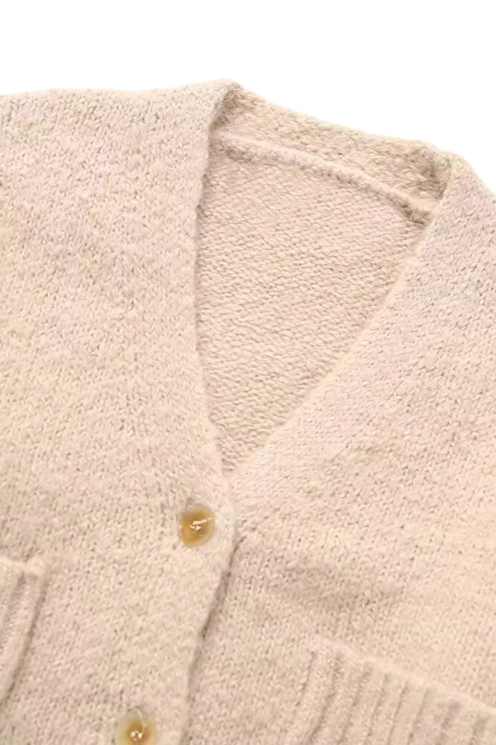 'Gina' Soft Knitted V-Neck Short Cardigan sold by Goodnight Macaroon product image thumbnail 3