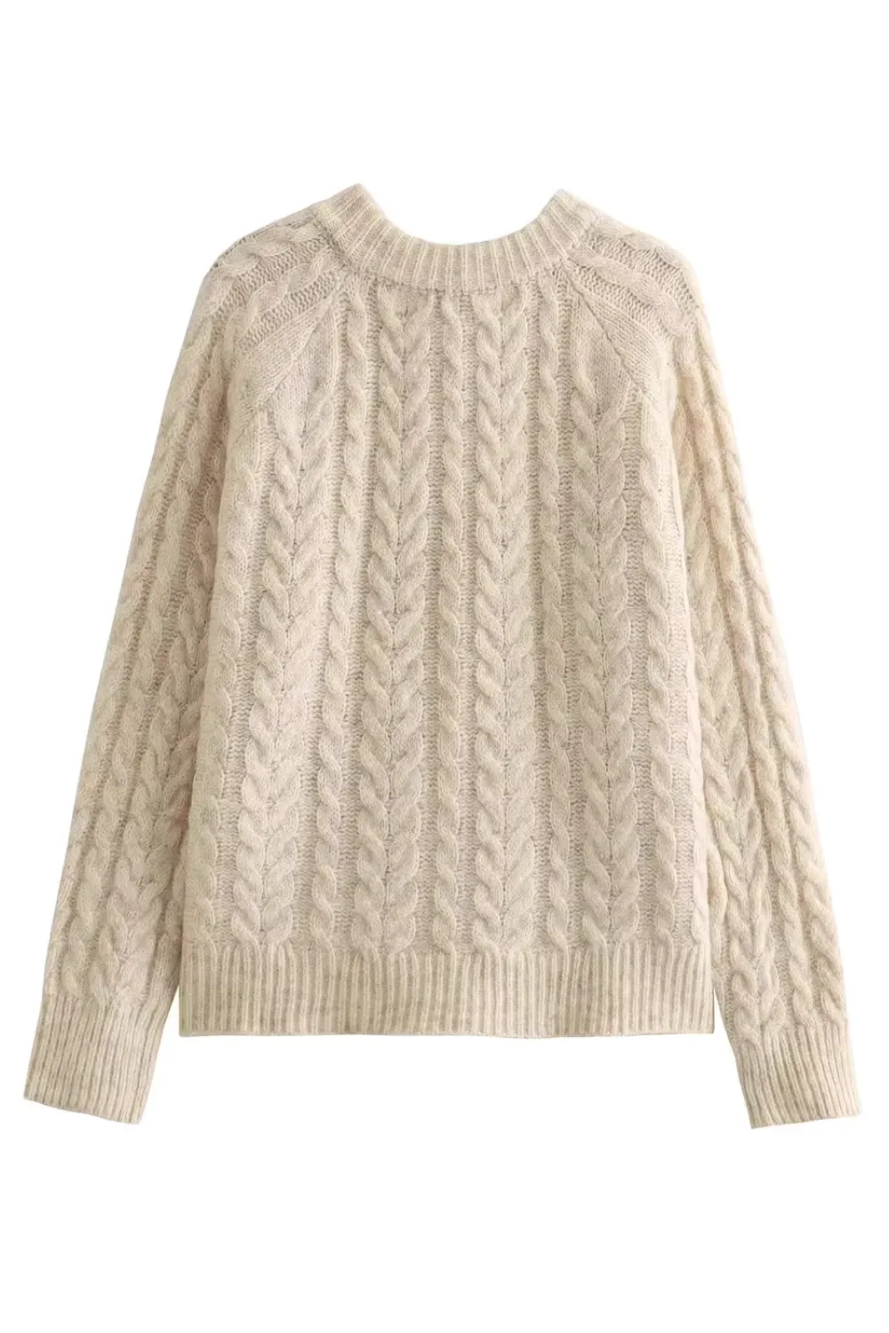 'Daisy' Cable-Knit Loose Cardigan (2 Colors) sold by Goodnight Macaroon product image thumbnail 4