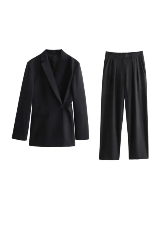 'Grace' Button-Detail Suit Jacket & Pants(Sold Separately) sold by Goodnight Macaroon