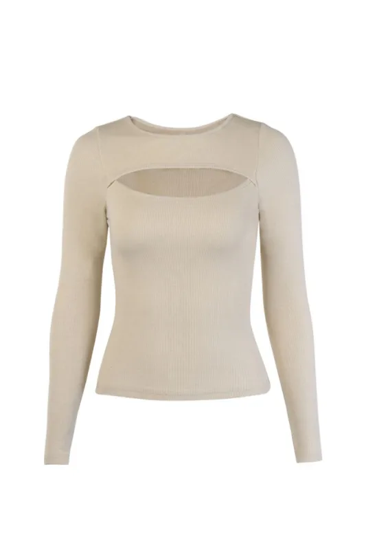 'Ariella' Cut Out Jersey Top sold by Goodnight Macaroon
