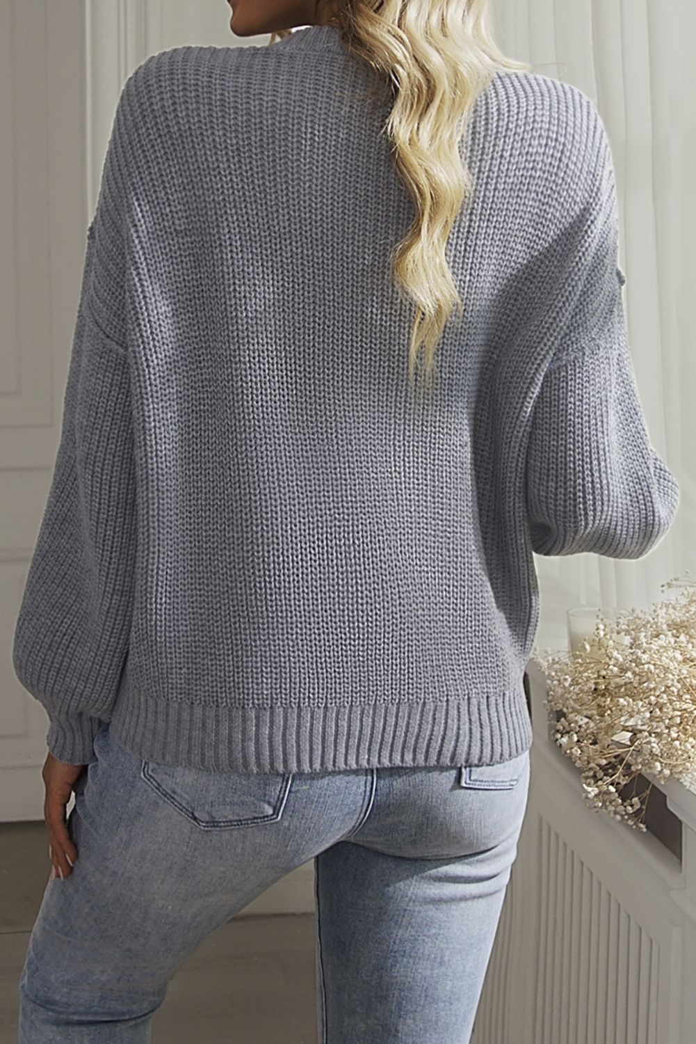 Crew Neck Knit Sweater #164872 sold by Goodnight Macaroon product image thumbnail 2