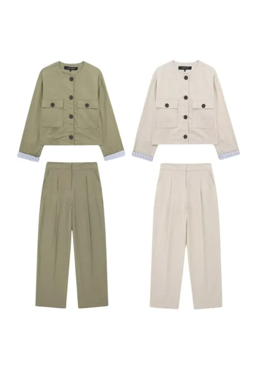 ‘ Benjamin’ Cropped Blazer & Casual Pant  (Sold Separately) sold by Goodnight Macaroon