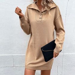 Collared Sweater Dress #152896 sold by Goodnight Macaroon product image thumbnail 3