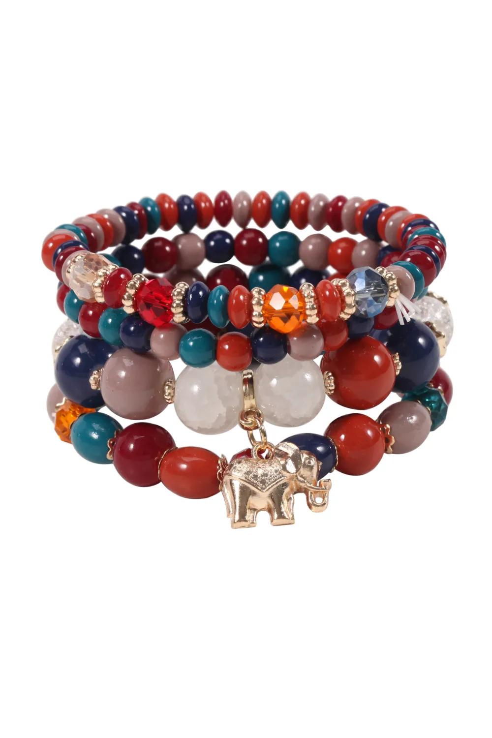 'Helena' Multi-Layer Bohemian Glass stones Beads Bracelet (8 Styles) sold by Goodnight Macaroon product image thumbnail 3