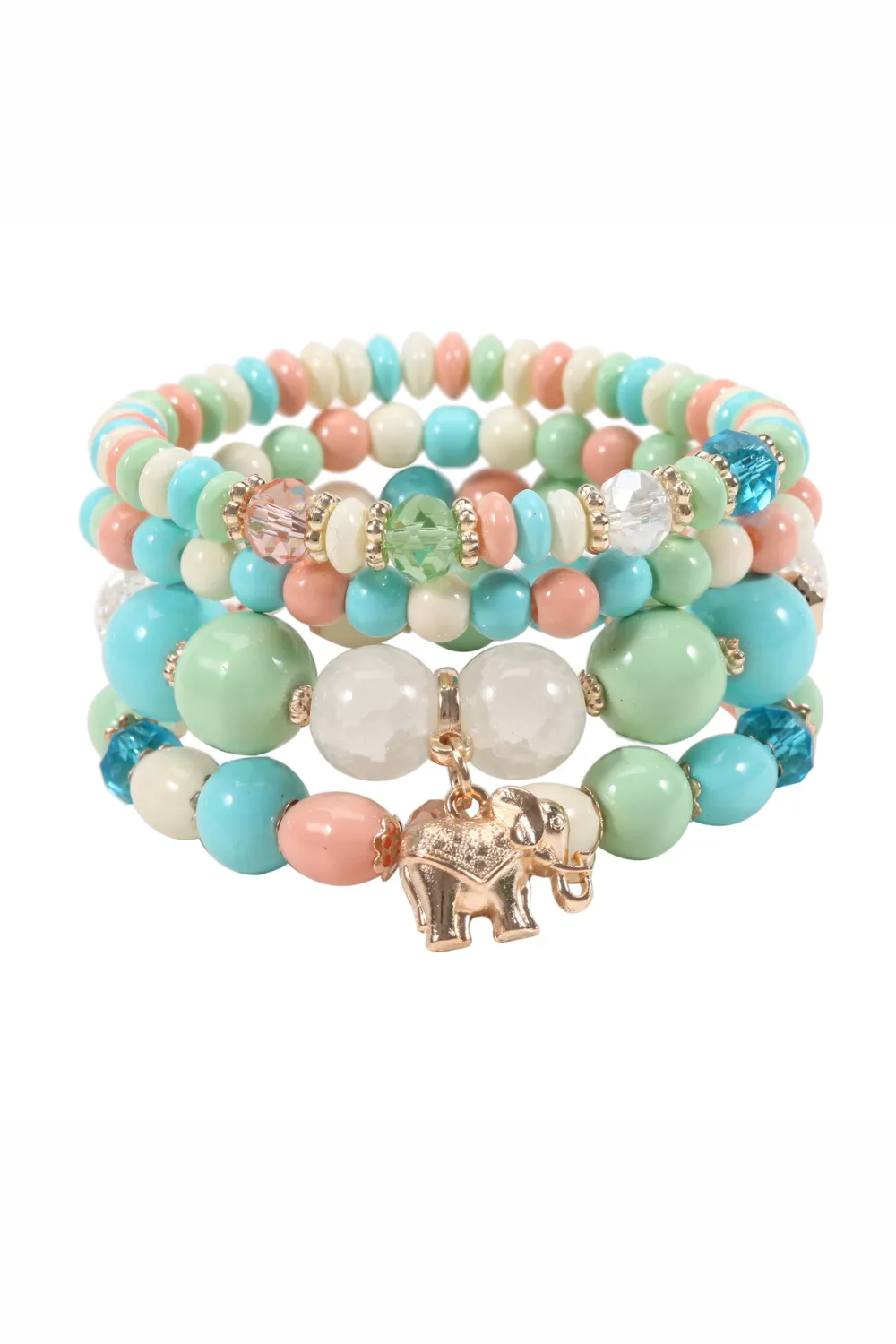 'Helena' Multi-Layer Bohemian Glass stones Beads Bracelet (8 Styles) sold by Goodnight Macaroon