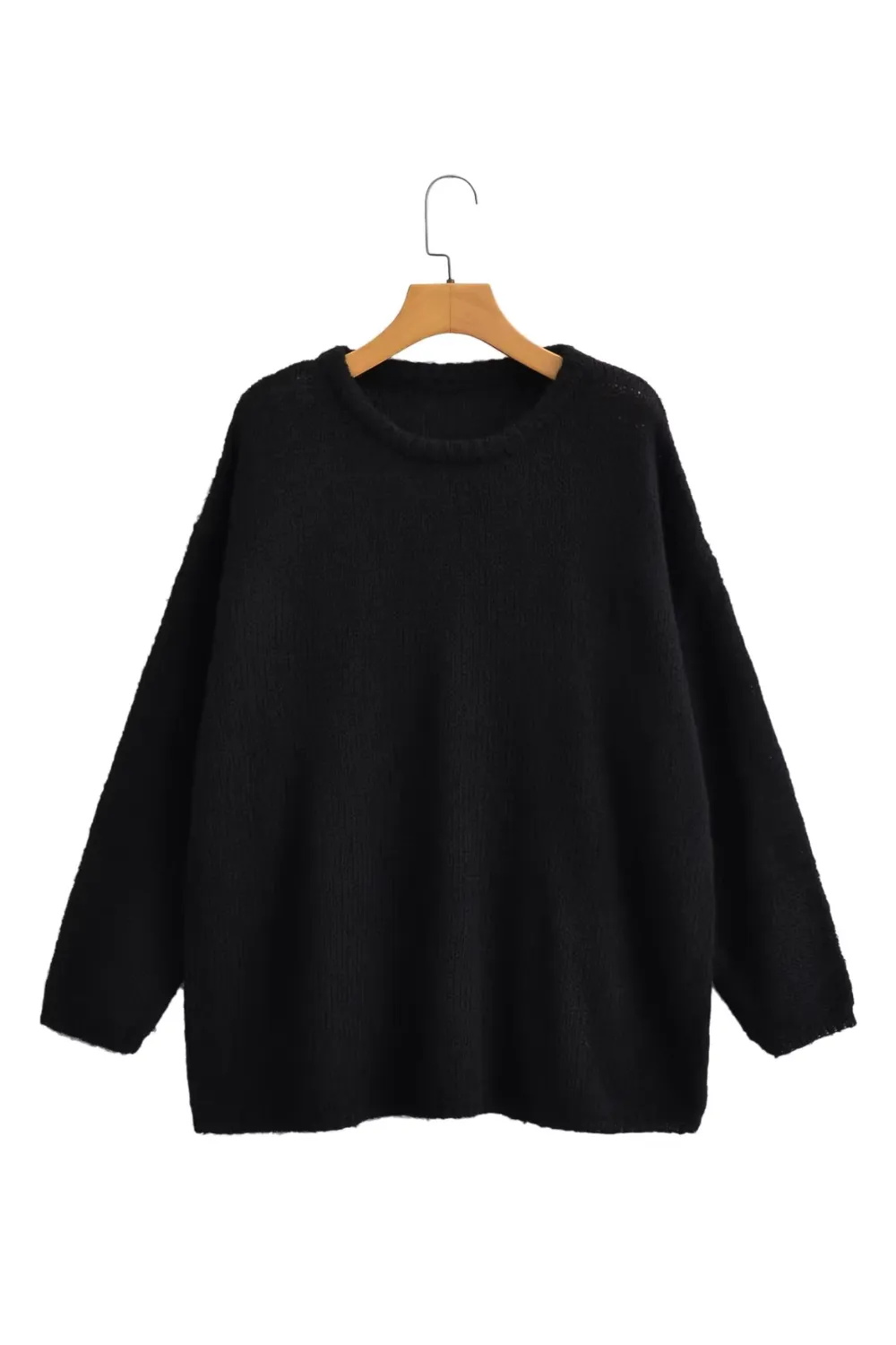 'Wendy' Round Neck Knitted Loose Pullover Sweater (4 Colors) sold by Goodnight Macaroon product image thumbnail 3