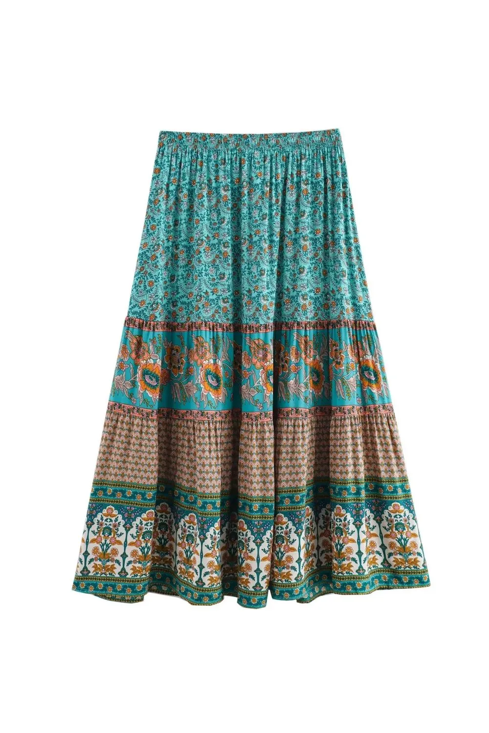 ‘Lily’ Vacation Style Cotton Midi Skirt sold by Goodnight Macaroon product image thumbnail 2