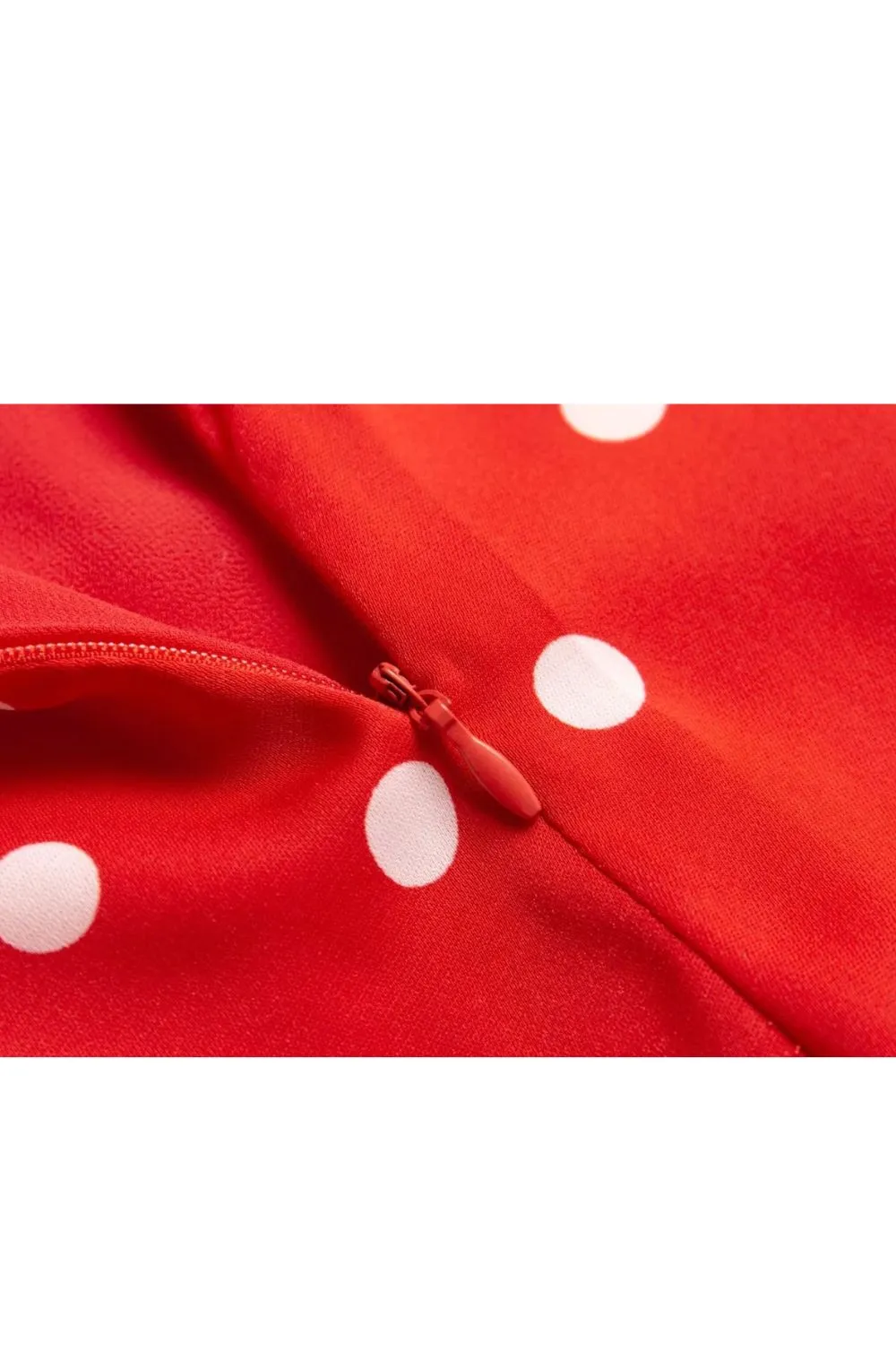 'Alice' Red Polka Dot Midi Skirt sold by Goodnight Macaroon product image thumbnail 4