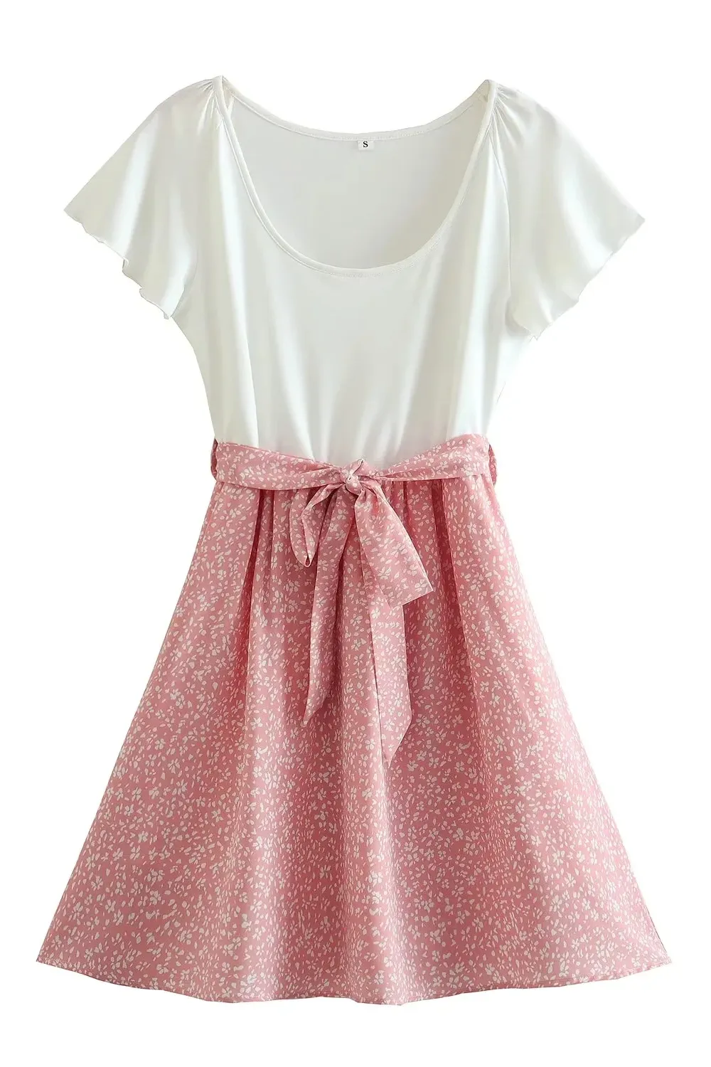 'Fatima' Two Tone Belted Dress sold by Goodnight Macaroon