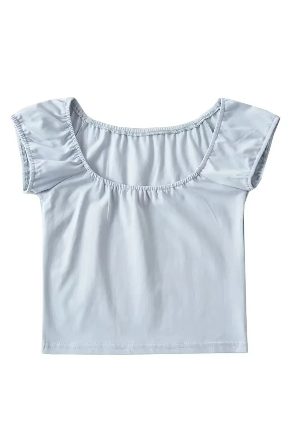 'Abby' Round Neck Short Sleeved Top (4 Colors) sold by Goodnight Macaroon product image thumbnail 4