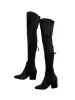 'Ellis' Black Classic Over The Knee Suede Leather Boots sold by Goodnight Macaroon