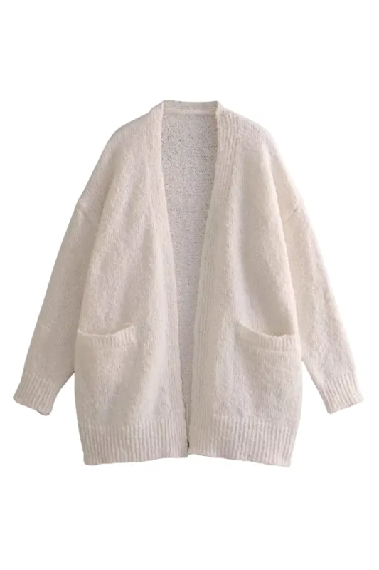 'Remi' Open-Front Knitted Cardigan (2 Colors) sold by Goodnight Macaroon