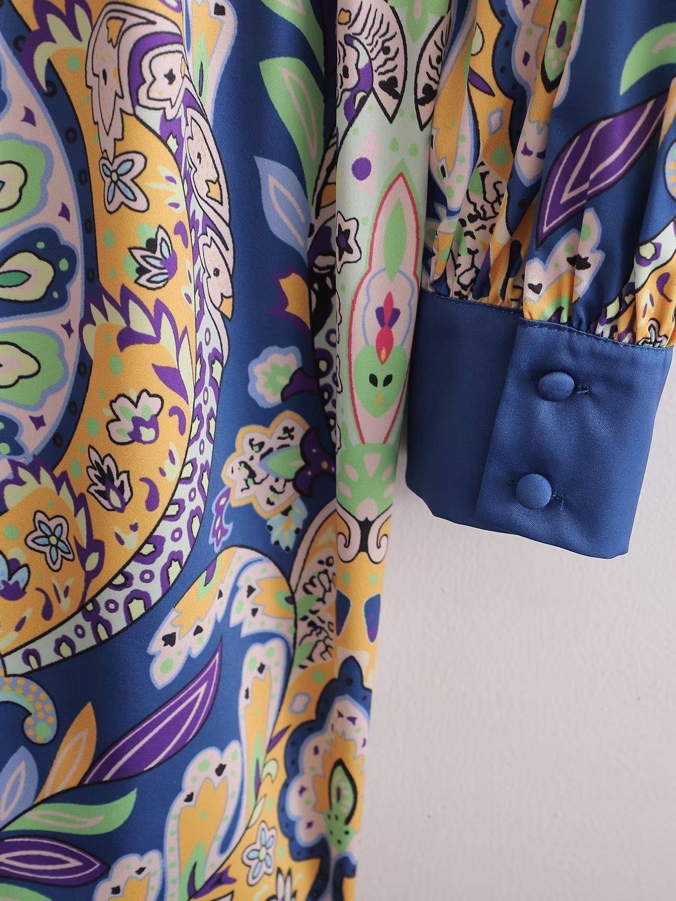 Floral Ruffle V-Neck Dress #167008 sold by Goodnight Macaroon product image thumbnail 3