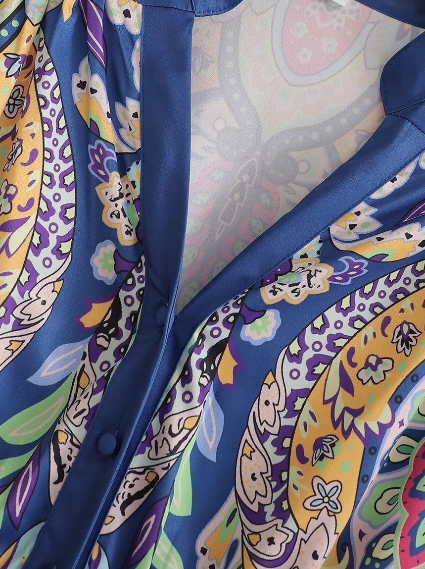 Floral Ruffle V-Neck Dress #167008 sold by Goodnight Macaroon product image thumbnail 4