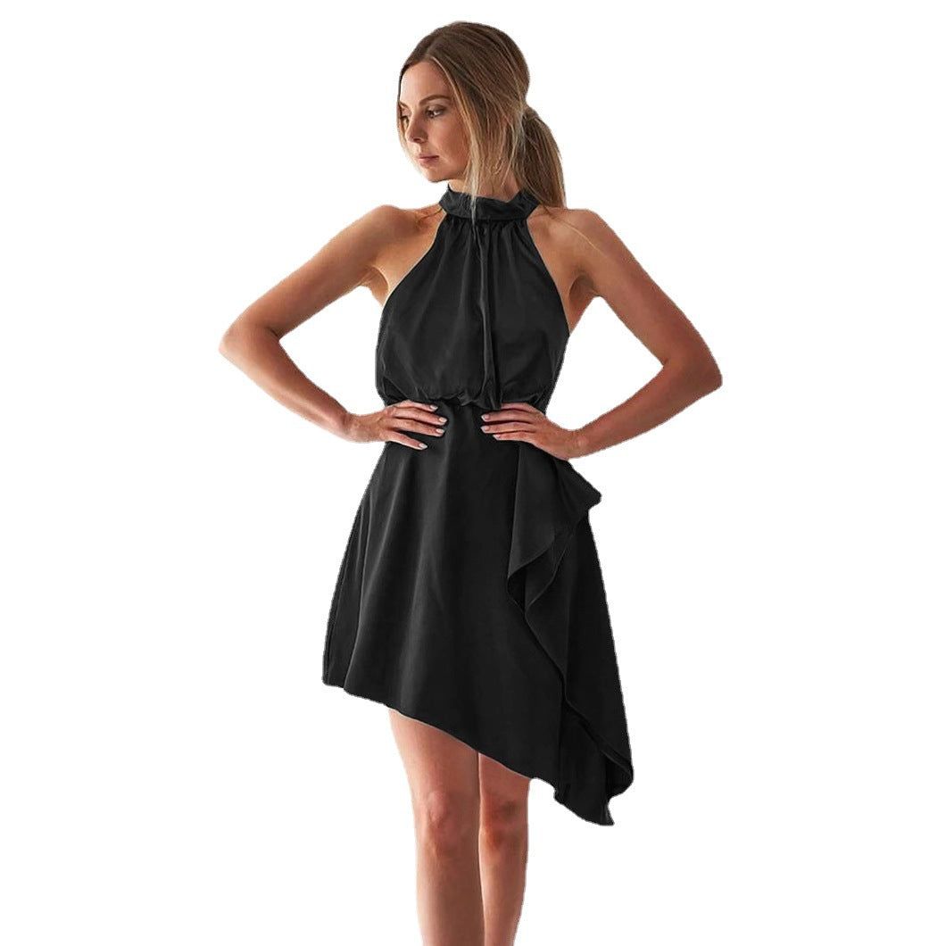 Satin Halter Dress #160214 sold by Goodnight Macaroon product image thumbnail 4