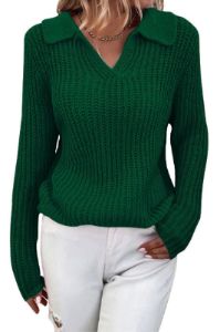 'Nida' Collar Knitted Sweater (8 COLORS) sold by Goodnight Macaroon