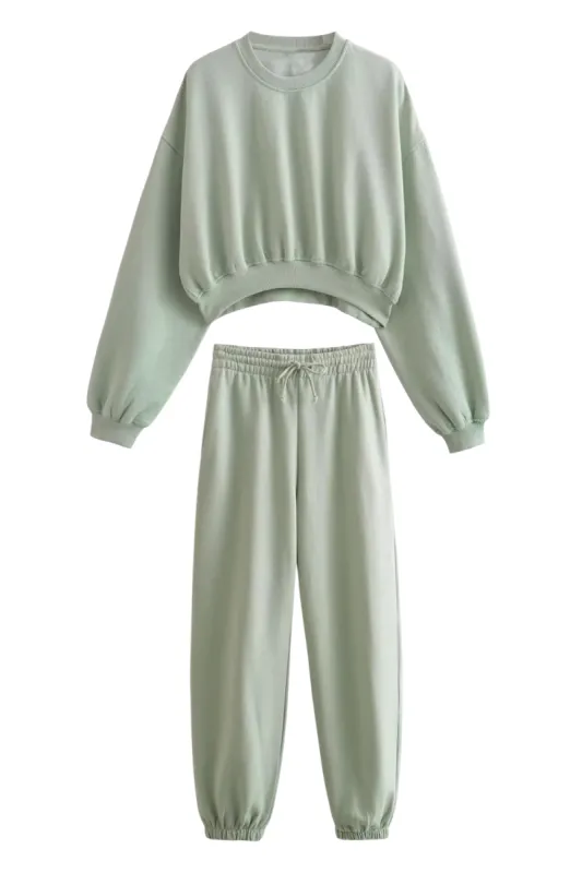 'Hazel' Basic Sweatshirt & Jogging Pants (4 Colors) sold by Goodnight Macaroon
