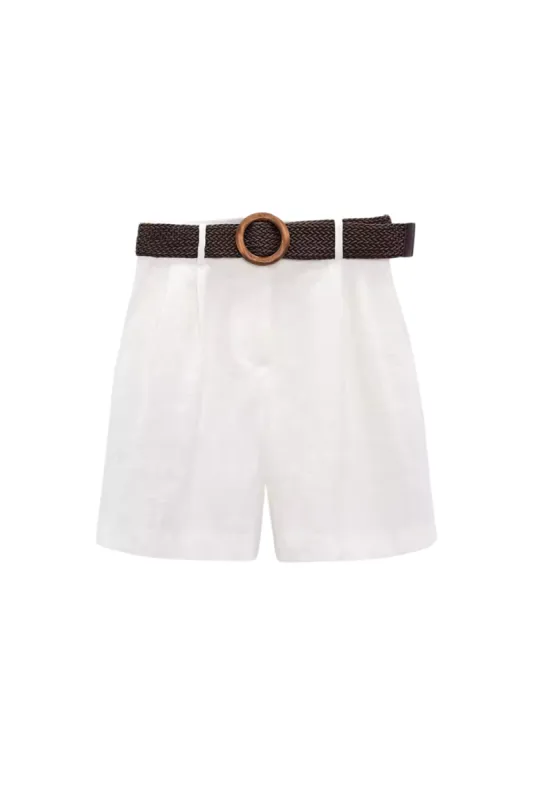 'Sasha' High Waist Belted Shorts (2 Colors) sold by Goodnight Macaroon