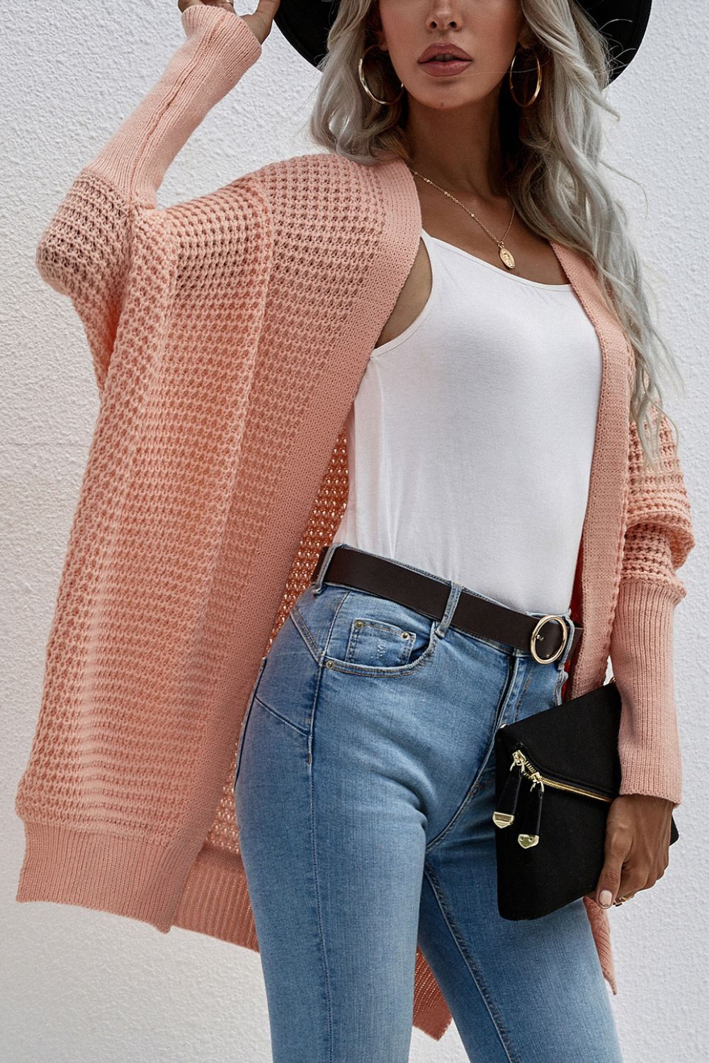 'Veronica' Loose Knitted Cardigan (4 COLORS) sold by Goodnight Macaroon product image thumbnail 3